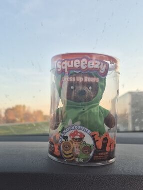 Squeeezy Dress Up Bear Green Costume Frog